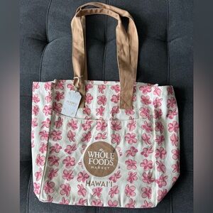 New with tags* Whole Foods [Hawaii Exclusive] Medium Eco Tote Bag-Plumeria